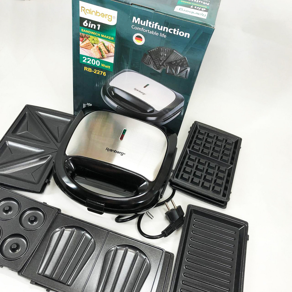 Мультипекарь для приготовления гриля Rainberg RB-2276 6 в 1 2200 Вт, Гриль для мяса овощей UJ-89 Львов - изображение 12