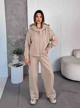 Женский теплый костюм с широкими штанами Одесса