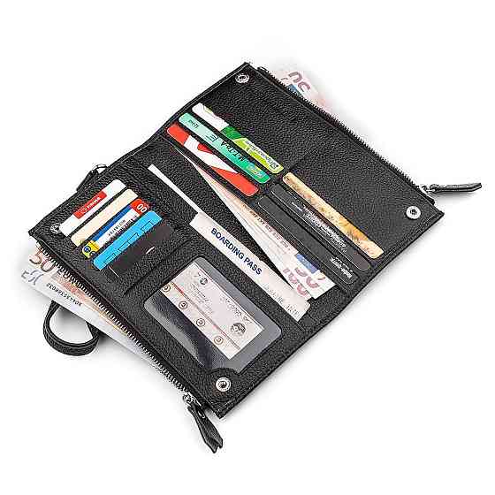 Гаманець надійний Чорний (ST Leather) Київ