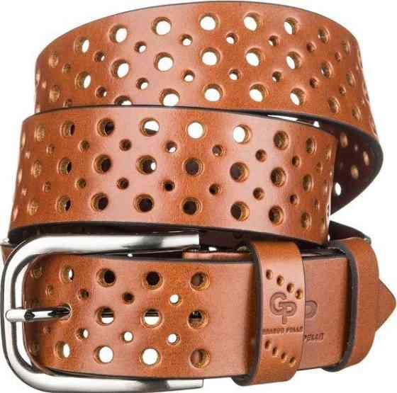 Ремінь чоловічий Grande Pelle 11052 під джинси Коричневий Київ