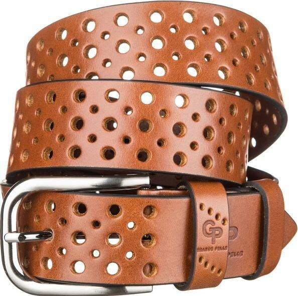 Ремінь чоловічий Grande Pelle 11052 під джинси Коричневий Київ - фото 1