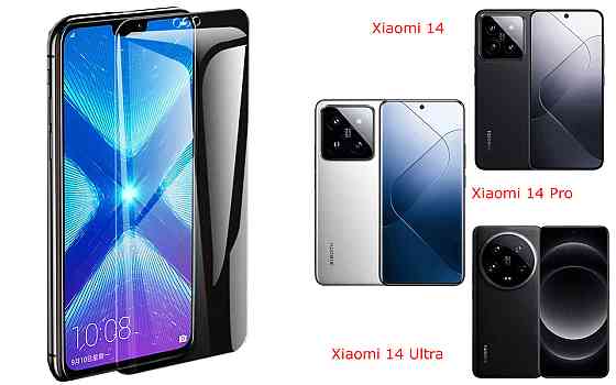 Захисне скло NeoGlass для Xiaomi 14, 14 Pro, 14 Ultra – надпрозоре та стійке Київ