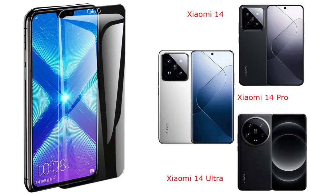 Захисне скло NeoGlass для Xiaomi 14, 14 Pro, 14 Ultra – надпрозоре та стійке Київ - фото 2