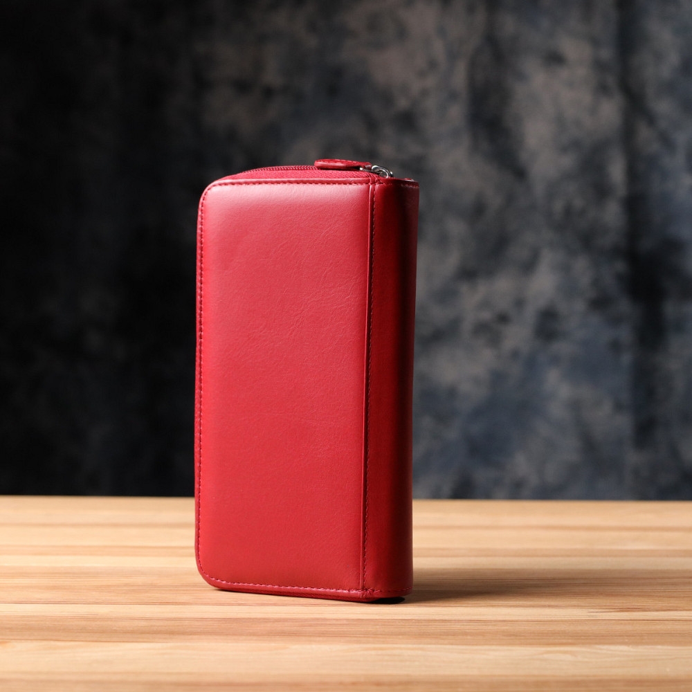 Вместительный женский кошелек из натуральной кожи Tony Perotti 20902_1 (1192 rosso) Красный Киев - изображение 10