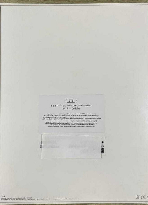 Планшет Apple iPad Pro 12.9 M1 2021, 2TB, Space Gray, Wi-Fi+LTE (4G) (MHP43, MHRD3) Харків - фото 2