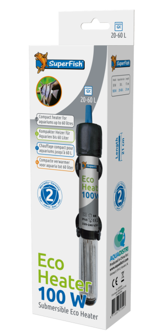 Обогреватель для аквариума SF ECO HEATER 100W 40-100L(21 CM) (A4030410) Киев - изображение 1