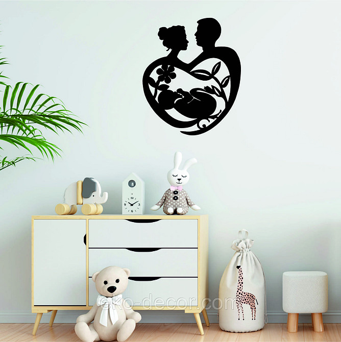 Декоративное настенное Панно «Маленькое счастье» Декор на стену 90*75 см, Черный Киев - изображение 8