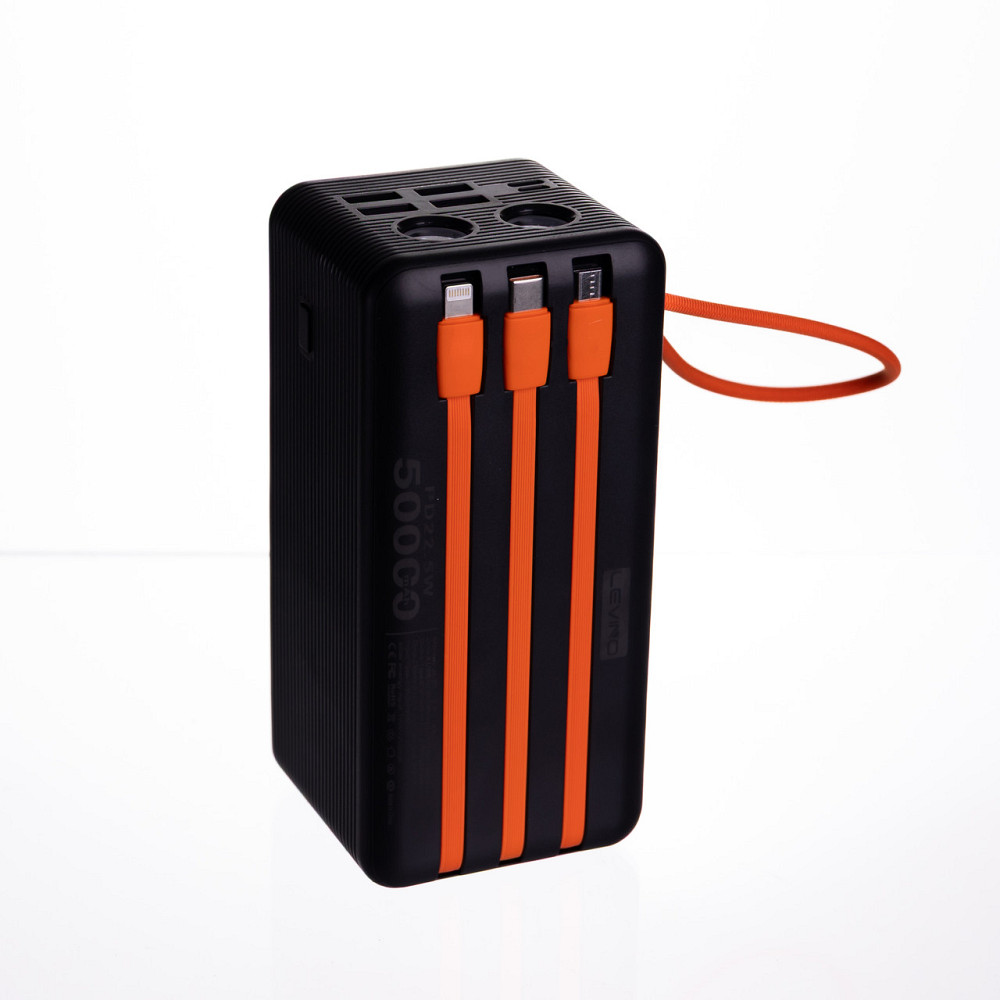 Повербанк зі швидким заряджанням та 3 шнурами 50000 mAh портативний зарядний пристрій powerbank заряджання для телефона HP-N57 Коломия - фото 3