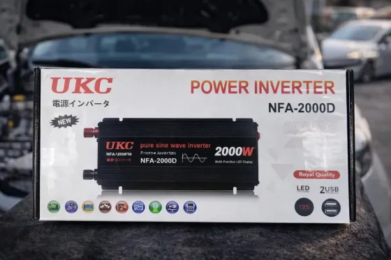 Инвертор UKC NFA-2000D 2000 Вт (12 В → 220 В) — чистый синус, автомобильный преобразователь напряжения Коломия