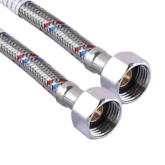 Шланг нержавеющая сталь ECO FIX 1/2″х1/2″ ВВ 0,6 м EPDM (000012022) Киев