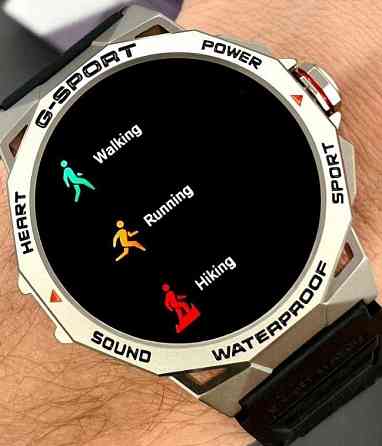 Годинник з пульсометром Modfit Endurance Silver-Black та захистом IP68 Київ