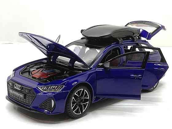 Машина Автосвіт Audi rs 6 інерційна відчиняються двері капот багажник 21см Синій (AP-2026) Чернігів