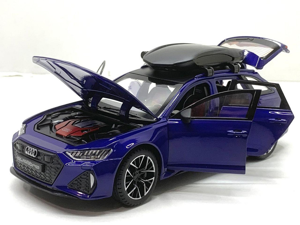 Машина Автосвіт Audi rs 6 інерційна відчиняються двері капот багажник 21см Синій (AP-2026) Чернігів - фото 4