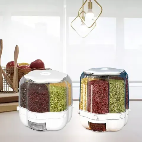 Фигурный органайзер для круп с дозатором 8 л Коломия - фото 4