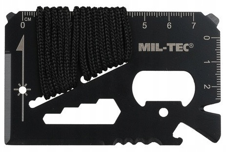 Многофункциональный Мультитул - карта для выживания 12в1 Mil-Tec от Sturm (15408102) Black Нововолынск - изображение 1