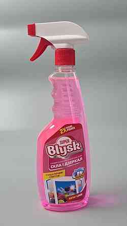 Очисник Super Blysk для скла та дзеркал з нашатирним спиртом Лісова ягода 500 г (курок) (1 шт.) Харків