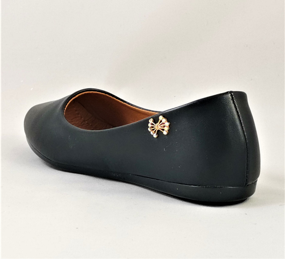 Женские Балетки Черные Мокасины Туфли (размеры: 36,37,38,39,40) - 03-1 Днепр - изображение 5