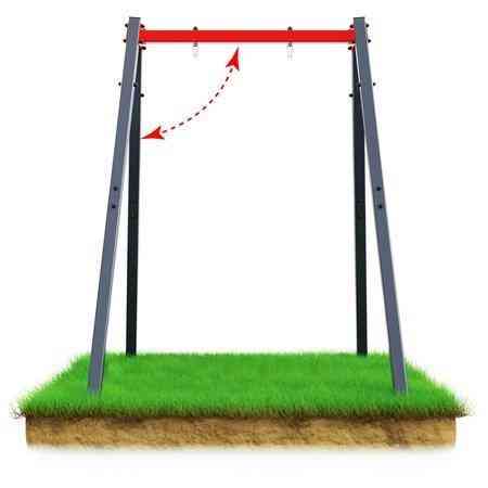 Каркас для гойдалки K-SPORT КSОZ016, 164 х 140 х 206 см - червоно-сірий Київ