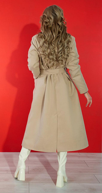 Лаконічне пальто з накладними кишенями (42) Київ - фото 8