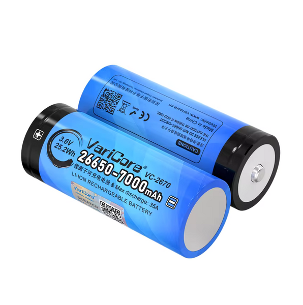 Аккумулятор 26650 VariCore VC-2670 JT Li-ion 7000mAh 3.7V (7-35A) Синий Винница - изображение 3