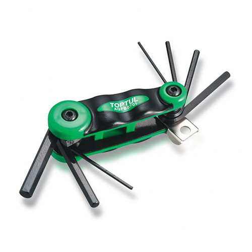 Ключі Г-образні HEX набір складаний TOPTUL AGFB0701 Одеса - фото 1