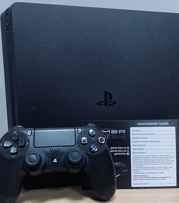 PS4. Playstation 4 slim 1 тб з іграми 15 шт, гарантія. Харків - фото 1