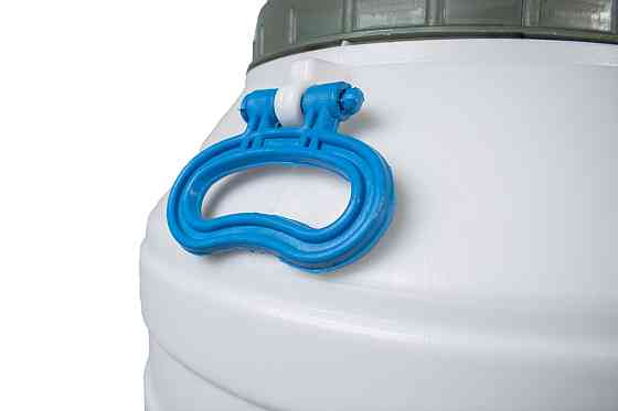 Бочка пластиковая 60 л пищевая белая высокая бидон  широкая горловина емкость для воды Днепр