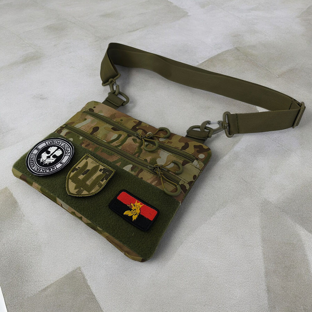 Мужская армейская сумка, Сумка пояс плечо мужская тактическая через плечо военная HL-78 Львов - изображение 9