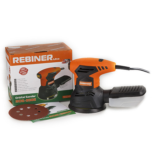 Шліфмашина ексцентрикова Rebiner ROS-950E (125 мм, 240 Вт) — Гарантія 36 міс Львів - фото 10