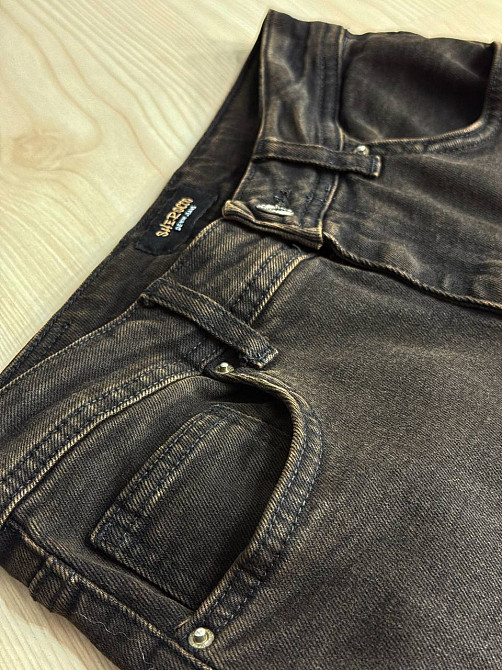 Джинсы женские Sherocco 4045 boot cut прямые стрейчевые коричневые, коричневый, З2, 32, 82 см, 108 см Киев - изображение 9