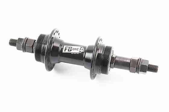 Втулка задня MTB алюмінієва 14Gx36H під вільнобіг, Disk-brake (різьба), 2 пром-підшипники 6200 2RS, кріпл. гайка, чорна FB-A209B Київ