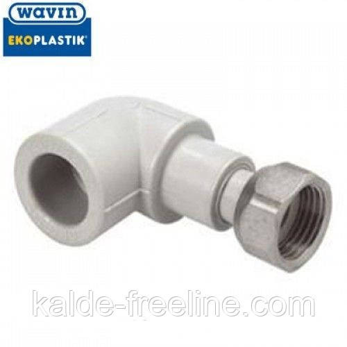 Колено с накидной гайкой 20*3/4 wavin ekoplastik Харьков - изображение 1