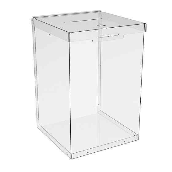 Ящик EKOSTAR с замком для пожертвований и сбора денег 200x200x300. Объем 12 литров Киев