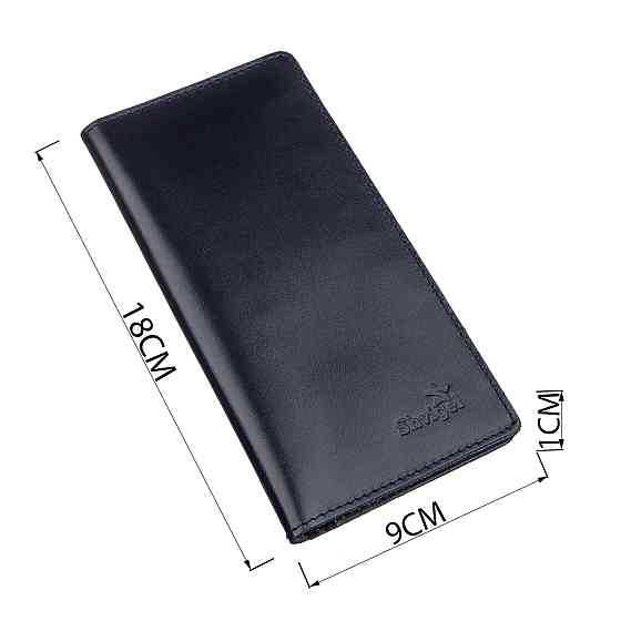 Вертикальне портмоне SHVIGEL 13993 Синє Київ