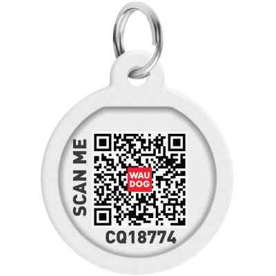 Адресник для тварин WAUDOG Smart ID з QR-паспортом "NASA", коло 25 мм (0625-0147) Вінниця