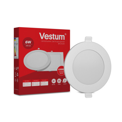 Світильник Vestum LED круглый 6W 4000K 220V (1-VS-5102) Вінниця - фото 1