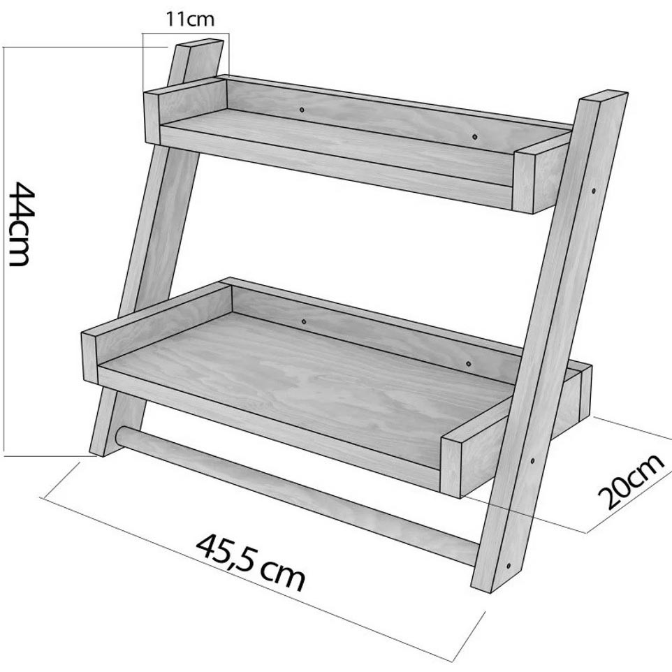 Полиця для ванної "Ломен" мокко Миколаїв - фото 2