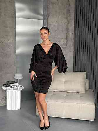 Женское праздничное платье микромасло с стразами Одесса