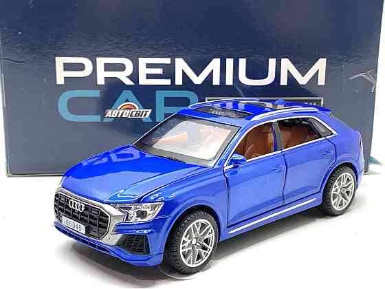 Машина Автосвіт Audi q8 інерційна відкриваються двері капот багажник 16см Синій (AP-1824) Чернігів