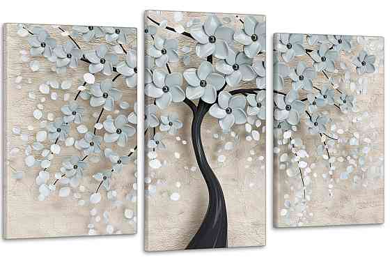 Модульная картина в гостиную / спальню Квіткове дерево  Art-629_3 70x130 см Киев