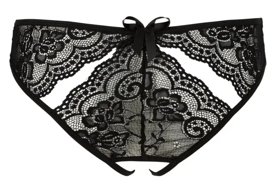 Відкриті трусики САРА чорні Sex Aura Київ