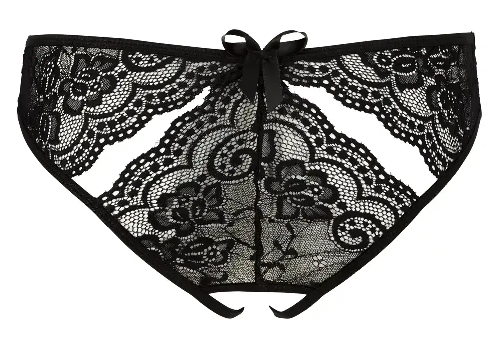 Відкриті трусики САРА чорні Sex Aura Київ - фото 4