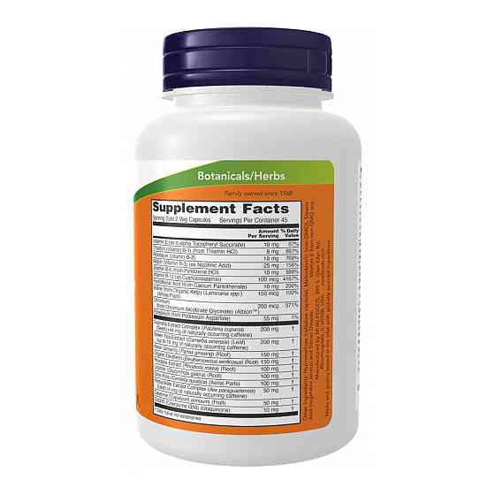 Енергетичний комплекс Now Foods Energy - 90 vcaps Луцьк