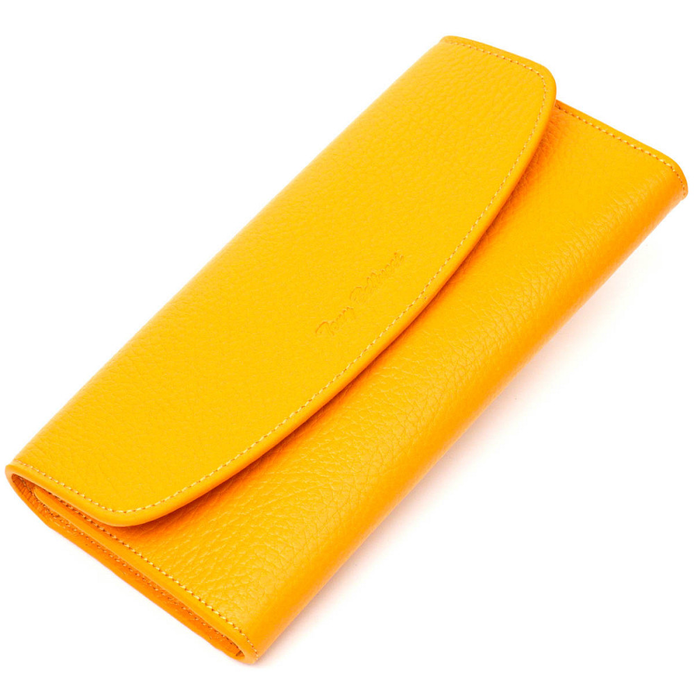 Отличный женский кошелек с монетницей на молнии из натуральной кожи Tony Bellucci 21978 Желтый Киев - изображение 1
