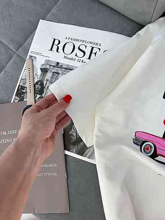 Женский летний прогулочный костюм двойка: футболка и штаны двунитка 48/52 Одесса