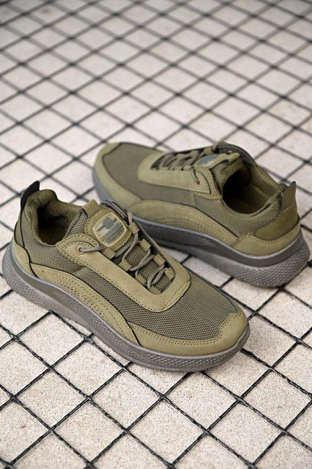 Демисезонныем милитари  кроссовки oliva ПП7867 Одесса - изображение 5