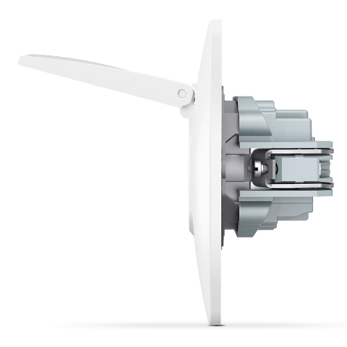 BINERA білий Розетка внутрішня 1-а із заземленням з кришкою Videx Житомир - фото 5