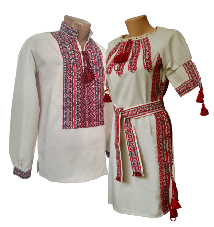 Нежное женское вышитое платье цвета лен с манжетом рукавом. Киев