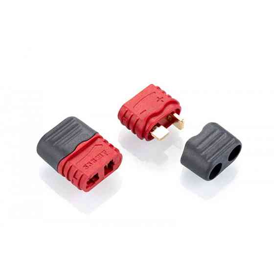 Гніздо живлення Amass T-Plug(F), 500В, 25А/50А, 2-х контактне, AWG12, червоне Полтава