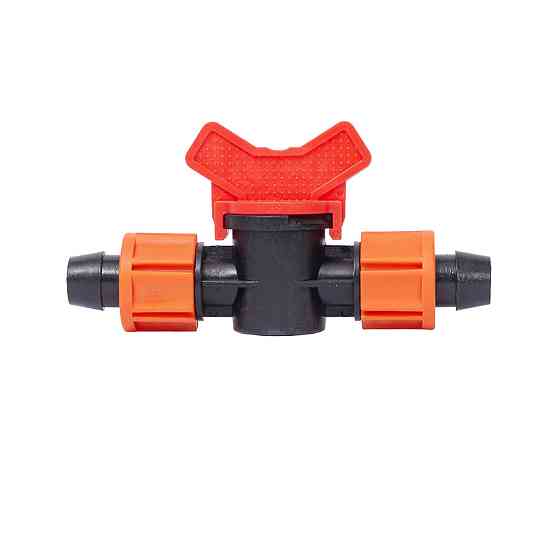 Кран для капельной ленты Ø16мм проходной FLORA (5079474) Ровно